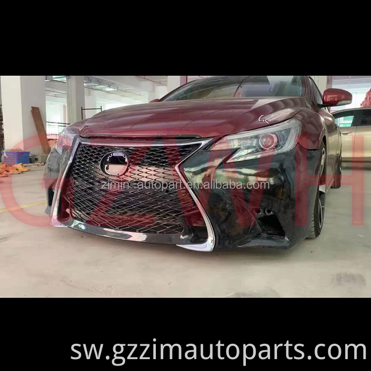 Vifaa vya Gari Kuboresha Facelift Front Bumper Bodykit Kwa mabadiliko ya Reiz kuwa GS250